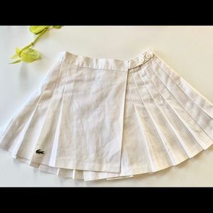 Lacoste pleated tennis skirt